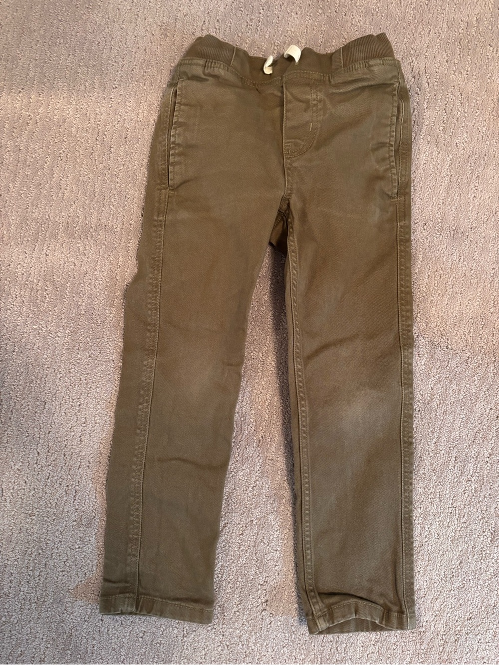 Hanna Andersson Olive Drawstring Jeans